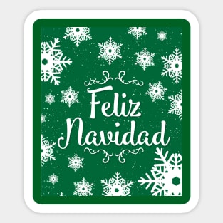 Feliz Navidad v2 Green Series Sticker